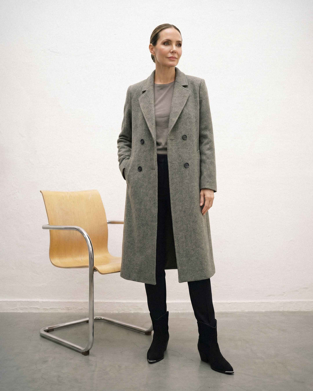 Abrigo Anastassia Max Lana Gris