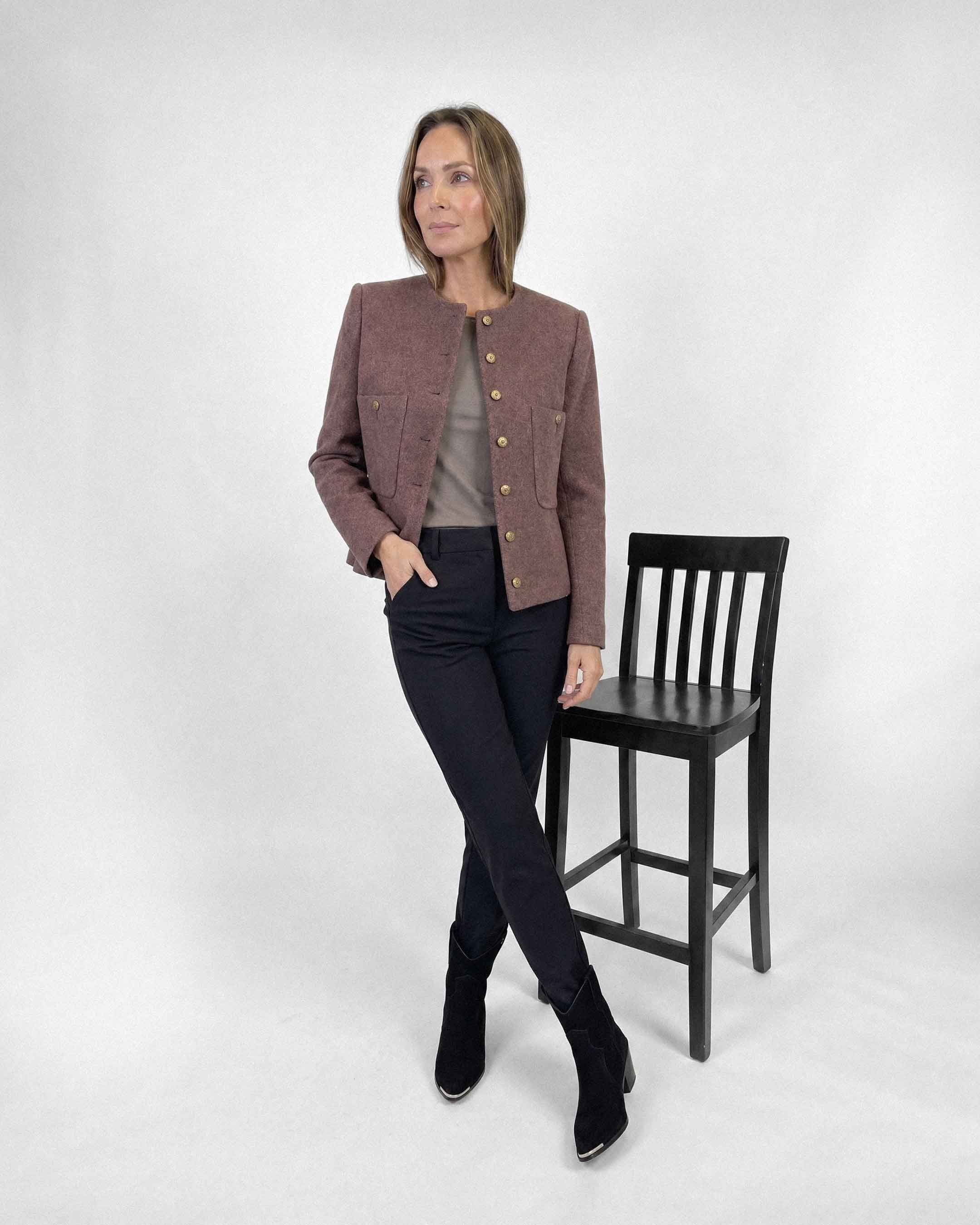 Chaqueta Anastassia Capri, Color Morado