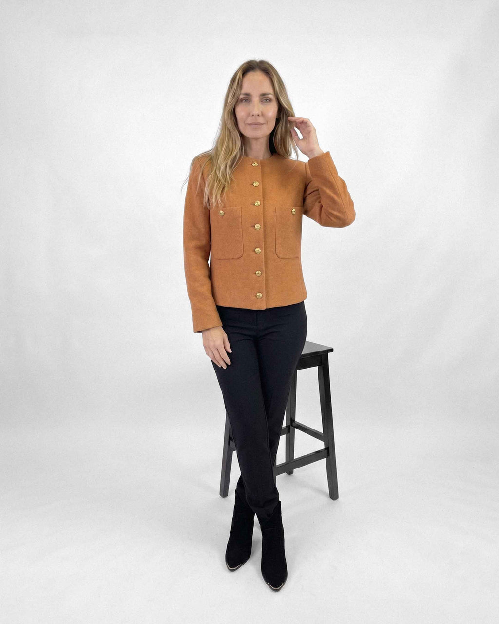 Chaqueta Anastassia Capri, Color Naranja