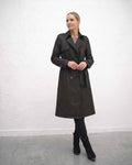 Trench Anastassia Burber Praga, Color Negro